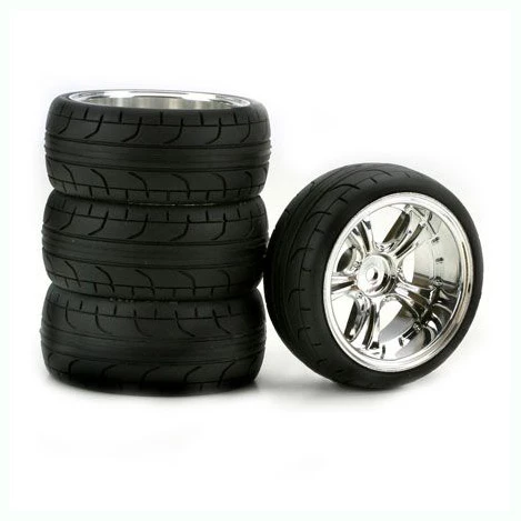 Duratrax Stinger Chrome 10mm Offset ST, Radial (4) for Tires & Wheels 3 Duratrax Stinger Chrome 10mm Offset ST, Radial (4) for Tires & Wheels