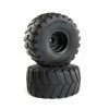 Duratrax Munition MT 2.2 Mounted Tires, Black (2) for Tires & Wheels -DURATRAX Sales DTXC2903 A0 0FPGGHK1