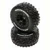 Duratrax SpeedTreads Breakaway SC Front Black Mounted (2): Traxxas Slash/Rustler, ECX 4X4 for Tires & Wheels -DURATRAX Sales DTXC2925 A0 00H6U23O