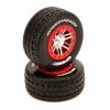 Duratrax SpeedTreads Upshot SC Tire Mounted (2): Traxxas Slash/Rustler 4X4 Front Rear ECX for Tires & Wheels -DURATRAX Sales DTXC2953 A0 KPBU27DM