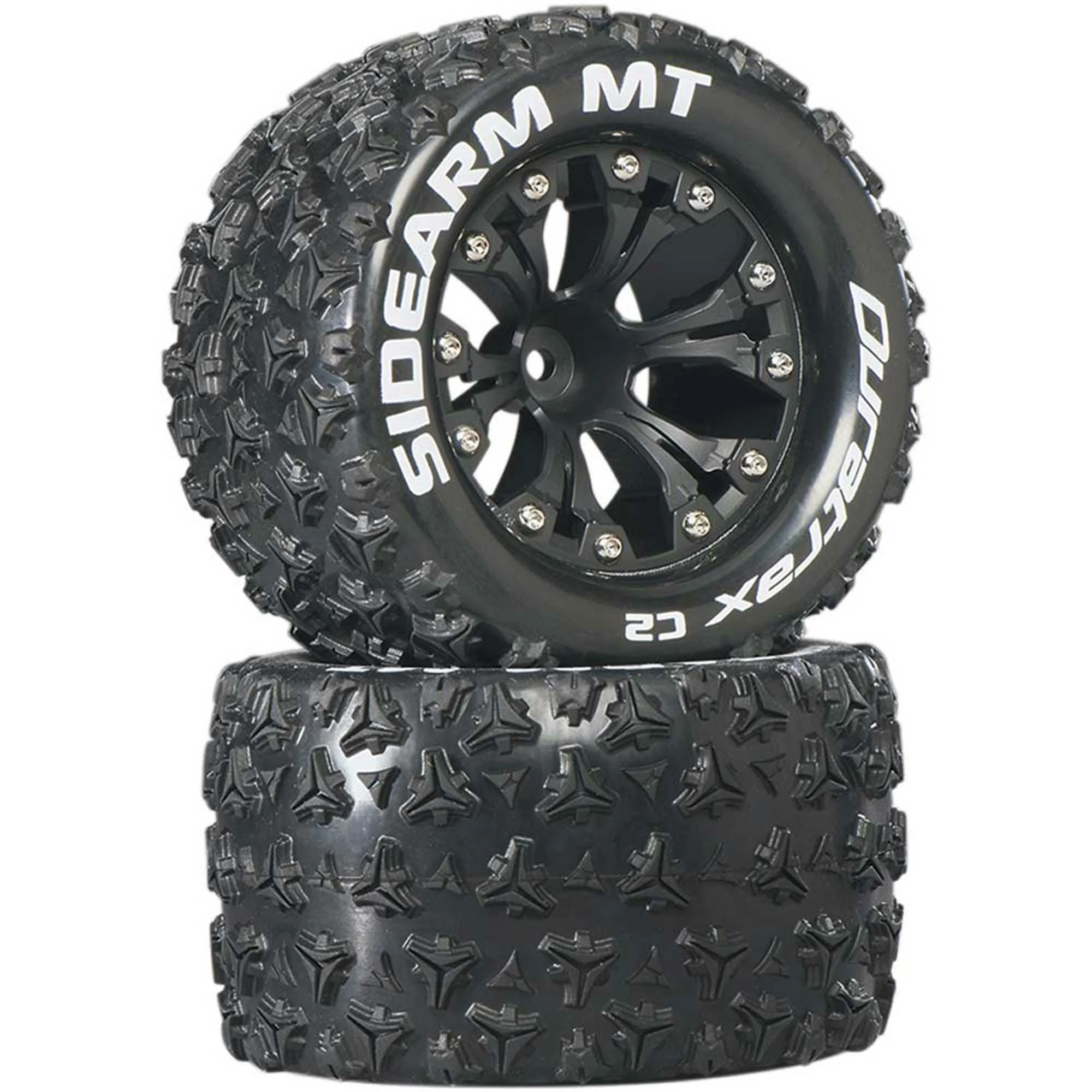 Duratrax Sidearm MT 2.8" 2WD Mounted Rear C2 Tires, Black (2) for Tires & Wheels 3 Duratrax Sidearm MT 2.8" 2WD Mounted Rear C2 Tires, Black (2) for Tires & Wheels