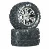 Duratrax Sidearm MT 2.8" 2WD Mounted Rear C2 Tires, Chrome (2) for Tires & Wheels -DURATRAX Sales DTXC3515 A0 8YJITX0T