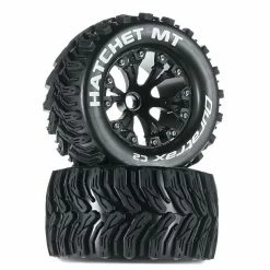 Duratrax Hatchet MT 2.8" 2WD Mounted Front Tires, Black (2) for Tires & Wheels