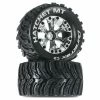Duratrax Hatchet MT 2.8" Mounted Offset Tires, Chrome (2) for Tires & Wheels -DURATRAX Sales DTXC3529 A0 W4FJ9EN6