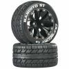 Duratrax Bandito ST 2.8 Mounted 1/2" Offset C2 Tires, Black (2) for Tires & Wheels -DURATRAX Sales DTXC3544 A0 3RTTMKWT