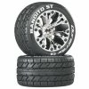 Duratrax Bandito ST 2.8" Mounted 1/2" Offset C2 Tires, Chrome (2) for Tires & Wheels -DURATRAX Sales DTXC3545 A0 LPXXMVN0