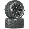 Duratrax Pistol ST 2.8" Mounted 1/2" Offset C2 Tires, Black (2) for Tires & Wheels -DURATRAX Sales DTXC3556 A0 68NPUA4A