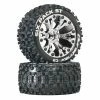 Duratrax Six Pack ST 2.8" 2WD Mounted Front C2 Tires, Chrome (2) for Tires & Wheels -DURATRAX Sales DTXC3559 A0 3A3DKI71
