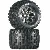 Duratrax Lockup MT 3.8" Mounted 1/2" Offset Tires, Chrome (2) for Tires & Wheels -DURATRAX Sales DTXC3581 A0 RR21L5DV
