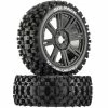 Duratrax Six-Pack C2 Mounted Buggy Spoke Tires, Black (2) for Tires & Wheels -DURATRAX Sales DTXC3604 A0 C2SBF5B6