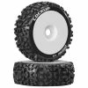 Duratrax Lockup 1/8 C2 Mounted Buggy Tires, White (2) for Tires & Wheels -DURATRAX Sales DTXC3615 A0 OM8GXZJ0