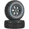 Duratrax Lockup SC Tire C2 Mounted: SC10 4x4 (2) for Tires & Wheels -DURATRAX Sales DTXC3674 A0 CM7C93XP