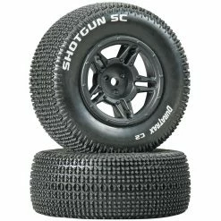 Duratrax Shotgun SC Tire C2 Mounted Rear Tires: Slash (2) for Tires & Wheels