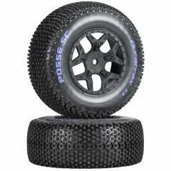 Duratrax Posse SC C2 Mounted Tires: SCTE 4x4 (2) for Tires & Wheels