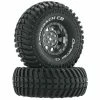 Duratrax Approach CR C3 Mounted 1.9" Crawler Tires, Black Chrome (2) for Tires & Wheels -DURATRAX Sales DTXC4031 A0 7OMQ1E03