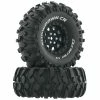 Duratrax Showdown CR C3 Mounted 1.9" Crawler Tires, Black (2) for Tires & Wheels -DURATRAX Sales DTXC4034 A0 WCG9E0WX