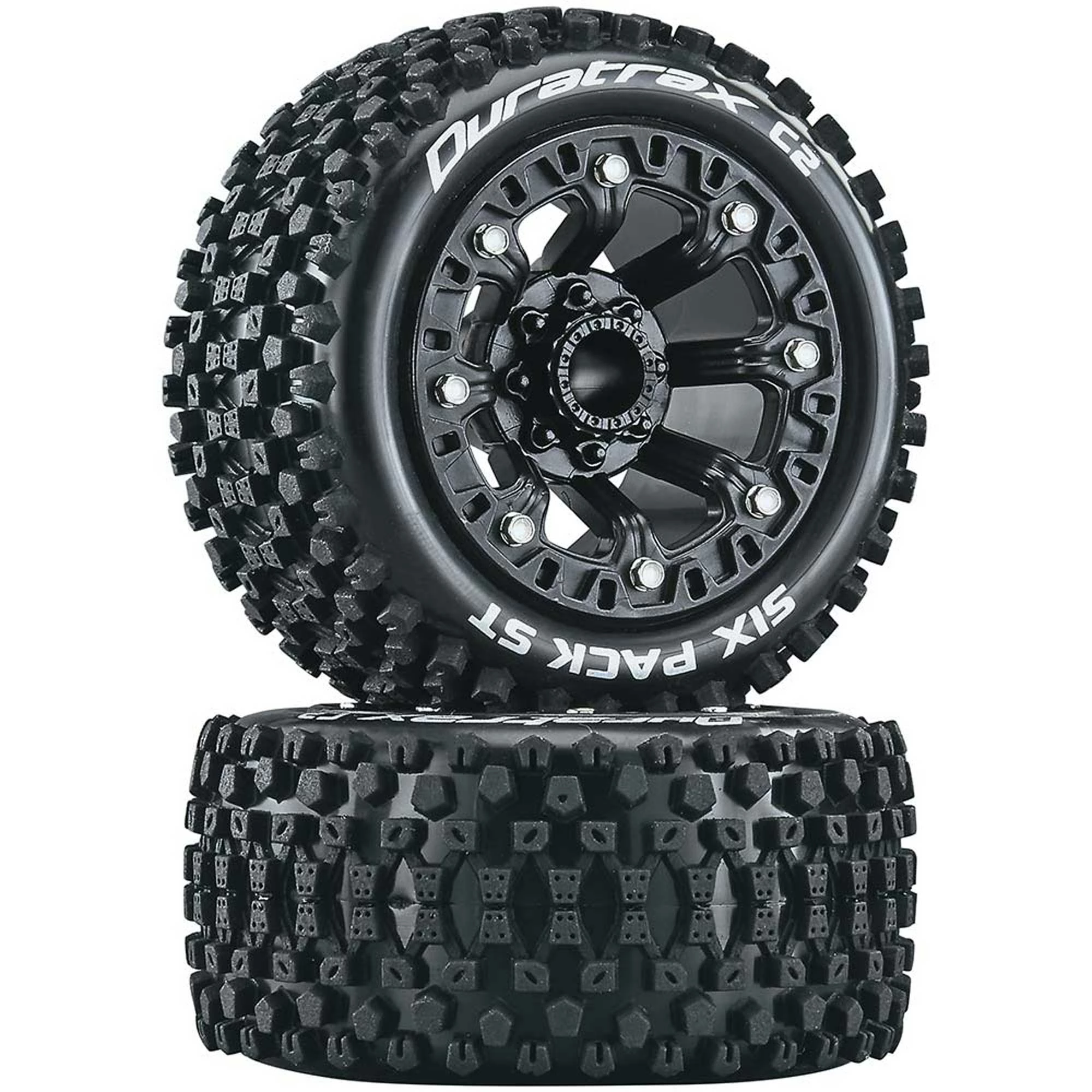 Duratrax Six Pack ST 2.2 Tires, Black (2) for Tires & Wheels 3 Duratrax Six Pack ST 2.2 Tires, Black (2) for Tires & Wheels