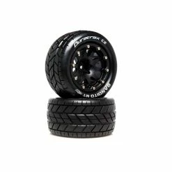 Duratrax Bandito MT Belted 2.8" 2WD Mounted Rear Tires, .5 Offset, Black (2) for Tires & Wheels