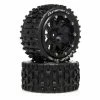 Duratrax Lockup ST Belted 2.8" 2WD Mounted Rear Tires, 0 Offset, Black (2) for Tires & Wheels -DURATRAX Sales DTXC5532 A0 FW3RDI62