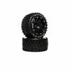 Duratrax Six Pack ST Belted 2.8" 2WD Mounted Rear Tires, 0 Offset, Black (2) for Tires & Wheels -DURATRAX Sales DTXC5534 A0 GUHYJ4GL