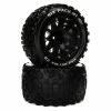 Duratrax Six Pack MT Belted 2.8" Mounted Front/Rear Tires, 14mm Black (2) for Tires & Wheels -DURATRAX Sales DTXC5538 A0 D4NJ7JL9