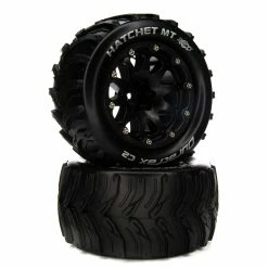 Duratrax Hatchet MT Belted 2.8" Mounted Front/Rear Tires, 14mm Black (2) for Tires & Wheels