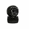 Duratrax FAZE MT 2.8 2WD Mounted R C2 .5 Offset Black (2) for Tires & Wheels -DURATRAX Sales DTXC5553 A0 QRSA5BSZ