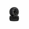 Duratrax FAZE ST 2.8 Mounted F/R C2 .5 Offset Black (2) for Tires & Wheels -DURATRAX Sales DTXC5563 A0 1C44DTJK