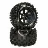 Duratrax FAZE MT 2.8 Mounted F/R Tires, C2 14mm Black (2) for Tires & Wheels -DURATRAX Sales DTXC5566 A0 7G6DD3MN