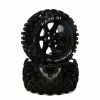 Duratrax FAZE ST 2.8 Mounted F/R Tires, C2 14mm Black (2) for Tires & Wheels -DURATRAX Sales DTXC5567 A0 KOJBBIBU