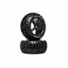 Duratrax 1/8 BADGER Truggy Tire C2 Mounted 0 Offset (2) for Tires & Wheels -DURATRAX Sales DTXC5572 A0 64J04CPY