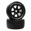 Duratrax Bandito X Belted Mounted Black 24mm Kraton 8S (2) for Tires & Wheels