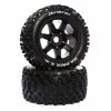 Duratrax Six Pack X Belted Mounted Black 24mm Kraton 8S (2) for Tires & Wheels -DURATRAX Sales DTXC5587 A0 T22ZQ4YT