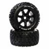 Duratrax Six Pack Mounted Black 24mm Kraton 8S (2) for Tires & Wheels -DURATRAX Sales DTXC5592 A0 M8OC8TXM