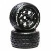 Duratrax Bandito MT Belt 2.8" Mounted Front/Rear Tires, .5 Offset 17mm, Black Chrome (2) for Tires & Wheels -DURATRAX Sales DTXC5601 A0 4YFXXPV2