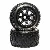 Duratrax SixPack MT Belt 2.8" Mounted Front/Rear Tires .5 Offset 17mm, Black Chrome (2) for Tires & Wheels -DURATRAX Sales DTXC5605 A0 RFIKNAZ8