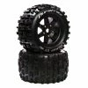Duratrax Lockup ST Belt 3.8" Mounted Front/Rear Tires 0 Offset 17mm, Black (2) for Tires & Wheels -DURATRAX Sales DTXC5614 A0 6VZPPI58