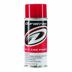 Duratrax Polycarb Spray, Racing Red, 4.5 oz for Paints